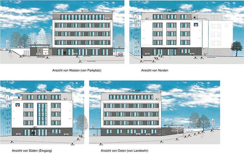 Seit Ende September 2009 sind die Baupläne und weitere Skizzen des neuen Verwaltungsgebäudes, welches die Volksbank Mittelhessen im Gewerbepark Spilburg plant, in den Räumen der Bank in der Moritz-Hensoldt-Straße sowie der Langgasse in Wetzlar zu sehen.Als „deutliches Bekenntnis zum Standort Wetzlar“ bezeichneten Vorstandssprecher Dr. Peter Hanker und Vorstandsmitglied Ulrich Jakobi das Bauvorhaben der Volksbank Mittelhessen. Im Gewerbepark Spilburg wird das zukünftige Verwaltungszentrum der drittgrößten deutschen Volksbank entstehen. Die Bauphase soll noch in diesem Jahr beginnen und ihren Abschluss bereits nach einem Jahr Bauzeit im November 2010 finden. Das Investitionsvolumen beträgt voraussichtlich 15 Millionen Euro, welche ausschließlich an heimische Unternehmen vergeben werden. Am neuen Standort werden ca. 300 Mitarbeiterinnen und Mitarbeiter arbeiten.Das Verwaltungszentrum wird modern und zweckmäßig sein. Mit Ausnahme des DirektServices – der telefonischen Geschäftsstelle der Volksbank Mittelhessen - werden dort ausschließlich Bereiche ohne direkten Kundenkontakt angesiedelt. Die Genossenschaftsbank bündelt also ihre Back-Office-Bereiche, um noch effektiver zu arbeiten.Die Mitarbeiterinnen und Mitarbeiter der Bank durften im Rahmen einer internen Veranstaltung als erste einen Blick auf die Baupläne werfen. Ihr Urteil: „Zukunftsorientiert und ansprechend - unsere Verwaltungszentrale wird auf jeden Fall ein Gewinn für die Spilburg.“